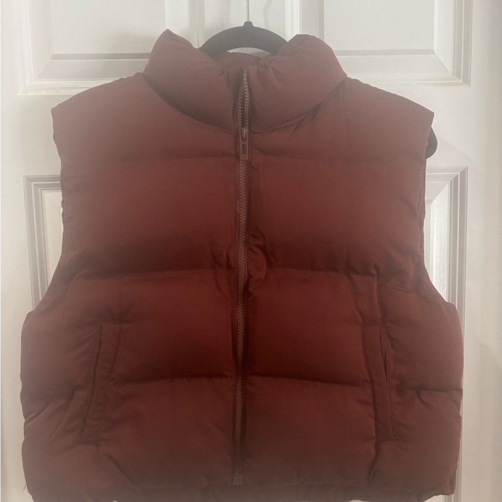 Thread & Supply Burgundy Puffer Vest